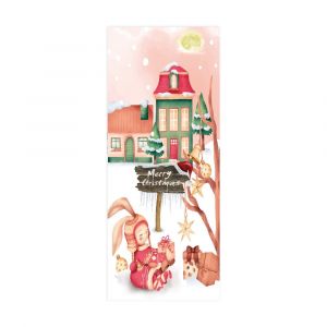 De porte de no&euml;l autocollants Simul&eacute; de l'arbre de No&euml;l des autocollants de f&ecirc;te d&eacute;coration papier peint stickers muraux(mod&egrave;le 5) - Neuf