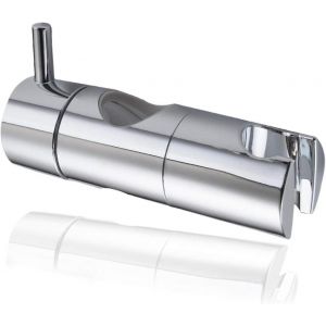 Support de pommeau de douche, support de douche à ventouse, support de pommeau de douche mural, curseur de douche universel remplaçable (25 mm, argent) - Neuf