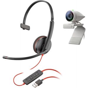 Webcam Studio P5 & Blackwire 3210 Usb-A 1 Écouteur - Neuf