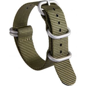 Bracelet De Montre En Nylon G10 Balistique Militaire Remplacement Bracelet Montre Tissu Pour Hommes Femmes 18mm 19mm 20mm 21mm 22mm 23mm 24mm Avec Boucle En Inoxydable Argent/Noir.[U3007] - Neuf