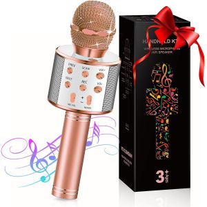 ERYI-Jouet Fille 3-12 Ans,Microphone Karaok Sans Fil Jouet Enfant 4-12 Ans Jouets Pour Fille De 5-11 Ans, Microphone Pour Enfant Cadeau Fille 3-12 Ans -Cadeaux De Noël Enfants - Neuf