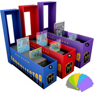 Bo&icirc;te De Rangement Pour Cartes &Agrave; Collectionner Standard-Porte-Cartes Magn&eacute;tique Semi-Rigide-Avec Intercalaires-Stockage De Cartes En Vrac Plus De 4000 Pour Cartes De Baseball Ptcg Mtg-3 - Neuf