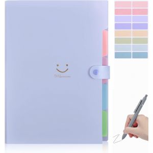 Trieur A4 Avec 7 Compartiments, Porte-Documents A4 Avec &Eacute;tiquettes, Syst&egrave;me De Classeur, Organiseur De Documents Pour La Maison, Le Bureau, L'&eacute;cole (Trieur &Agrave; Compartiments, Jaune) - Neuf