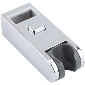 Support de Poteau de Barre de Curseur de Support de Pommeau de Douche, Chrom&eacute; Hauteur R&eacute;glable Support de T&ecirc;te de Rail de Barre de Curseur de Support 30x15 - Neuf