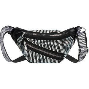 SJZG-Sac Banane &Agrave; Paillettes Scintillantes Pour Femme Avec Sangle R&eacute;glable - Sac Banane Multifonction, Strass Color&eacute;s, Taille Unique - Neuf