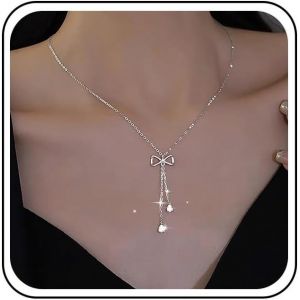 Kal-Collier Pendentif Noeud En Cristal Boho Collier Ras De Cou Noeud En Or Collier Chaine Noeud Papillon En Strass Long Collier Noeud Papillon Bijoux En Chaine Pour Femmes - Neuf