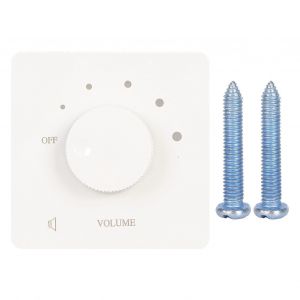 50w Contrôle Du Volume Sécurité Professionnelle 5 Vitesses Bouton De Réglage Contrôleur De Volume Pour Haut-Parleurs Domestiques Blanc - Neuf