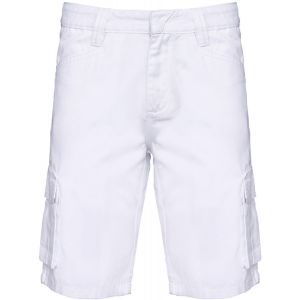 Bermuda Multipoches - Homme - Wk713 - Blanc - Neuf