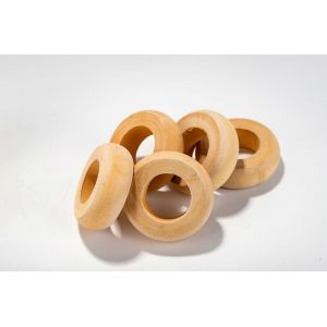 10 pièces de rond de serviette en bois fait à la main,décoration de Noël anneau en bois - Neuf