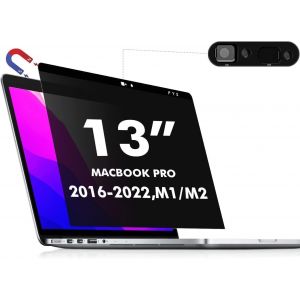 KALANKA-Magn&eacute;tique Filtre de Confidentialit&eacute; pour MacBook Pro 13 Pouces M1,M2 (2016-2022) - Film de Protection Anti-espion, Anti-&eacute;blouissement, Anti-rayures, Mat, Facile &agrave; Installer - Neuf