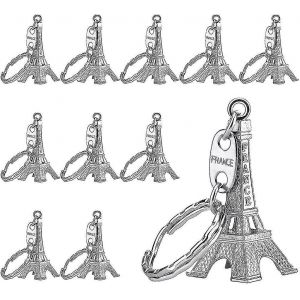 Porte-Clés 15 Pièces Tour Eiffel Porte-Clés Rétro Ornement Français Souvenirs - Neuf