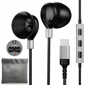lbgwp60-couteurs Usb C Pour Samsung S24 Ultra S25 S23 S22 S21 A16 A55 A54 A53 A35 Casque Filaire Usb Type C Intra-Auriculaire Avec Microphone Hifi Basse Stéréo Écouteurs Pour Google Pixel 9 Pro 8 Pro - Neuf