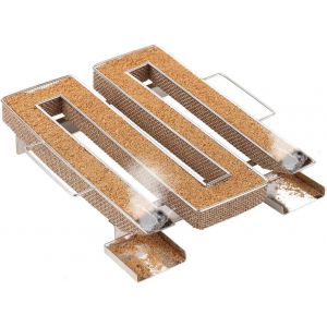 G&eacute;n&eacute;rateur de Fum&eacute;e Froide Fumoir Poisson Viande en Acier Inoxydable Pour Grille BBQ avec Brosse de Nettoyage, Carr&eacute; - Neuf