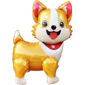 SJZG-Ballon Chien Helium 3D Ballon Animaux Mignon Chien Anniversaire Deco 1 Pi&egrave;ce Pour F&ecirc;te Des Animaux, Enfants Cadeau D'Anniversaire (Corgi) - Neuf