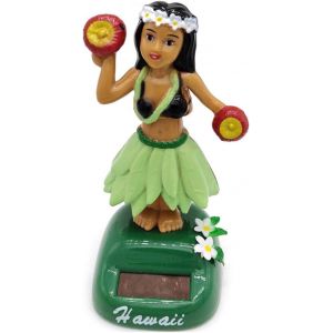 SANSH-Figurine Solaire Dansante, Danseuse Hawaienne Voiture Qui Bouge, Jouet Voiture Solaire Balançoire Poupée Hawaiian Fille Danse Jouet, Figurine Hawaïenne Voiture Décoration De Voiture Solaire - Neuf