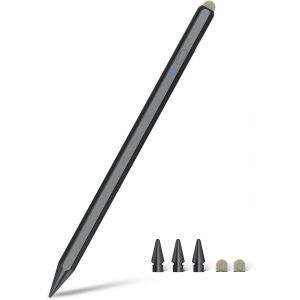 Pencil Pro pour iPad 15 Min Charge Rapide avec Fibre T&ecirc;te, Magn&eacute;tique Stylet pour iPad avec Rejet de Paume & Inclinaison, Stylo pour iPad 6-10, Air 3-5/M2, Mini 5-6, Pro 11""/13""/M4, Pro 12.9"" 3-6 - Neuf