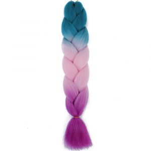 Extensions De Tresses Jumbo Box De 24 Pouces, Tresses Synthétiques À Faire Soi-Même Pour Enfants, Rose, Violet, Jaune, Gris - Neuf