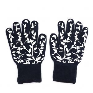 Gants de protection resistants a la chaleur (800 ¡ãC, 1482 ¡ãF), impermeables et anti-coupures, pour four a micro-ondes, barbecue, cuisson - Neuf