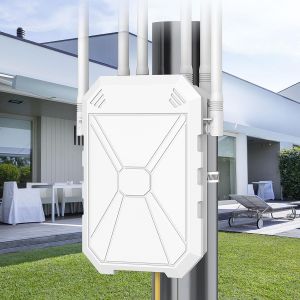 lbgwp60-Ax3000 Repeteur Wifi Exterieur Puissant Avec 6 Antennes, 5Ghz & 2.4Ghz Amplificateur Wifi 6 Exterieur, Port Ethernet Gigabit, Ip67 Résistant Aux Intempéries, Passif Poe, Convient Pour La Cour - Neuf