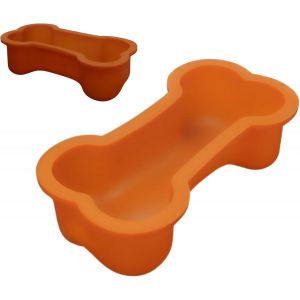 Kal-Moule À Gâteau En Silicone 100% ¿ Forme D¿Os ¿ Idéal Pour Gâteaux, Biscuits, Friandises, Savon, Bougies Et Autres Créations ¿ Convient Four Et Micro Onde - Neuf