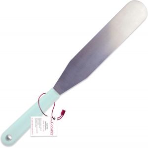 Eryi-Scrap Cooking 5174 Spatule Plate Flexible Inox 32 Cm-Ustensile Pâtisserie Gâteau Cuisine-Accessoire Cake Design Glaçages Chocolat Crêpes-Vert D`Eau, Multicolore, 32 X 4 X 1,6 Cm - Neuf