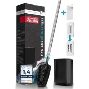 Lot De 2 T&ecirc;tes De Brosse De Toilette Flexibles En Silicone Avec Principe Lotus I Pour Brosse Wc Plate En Silicone (Lot De 2) | T&ecirc;te De Brosse Wc - Neuf