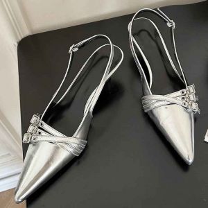 Escarpins Peu Profonds Pointus Parker Pour Femmes,Chaussures À Talons Pour Femmes,Escarpins À La Mode,Chaussures À Talons Moyens,Mules, - Neuf