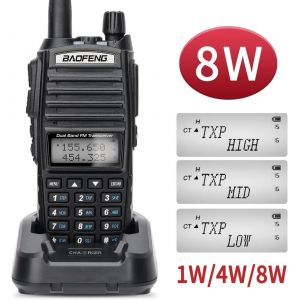 BAOFENG UV 82 5W talkie-walkie double bande CB Amateur Radio bidirectionnelle portable,longue portée UV-82 mis à jour UHF VHF - Type Rouge #B - Neuf