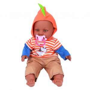 Poupee Reborn En Vinyle De 40 Cm, Adorable Et Realiste, Avec Motifs De Dinosaures, Vetements, Cadeau Pour Enfants - Neuf