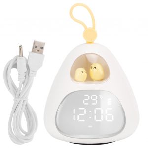HJLIAN Reveil pour enfants, entraineur de sommeil pour enfants, veilleuse portable, application, reveil, chargement USB - Neuf