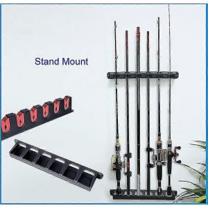 Support De Canne A Peche Vertical Et Horizontal Pour 6 Cannes A Peche, Ideal Pour Le Garage (1 Paire) - Neuf