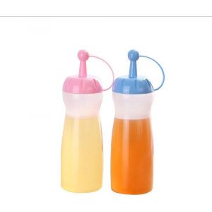 Pack De 2 320ml De Bouteilles En Plastique Avec Couvercle À Vis, Idéal Pour Le Sirop, Le Ketchup, Barbecue, Condiments, Des Sauces, Des Arts Et De L'artisanat - Neuf