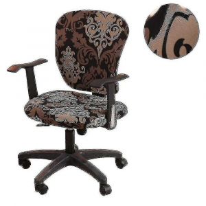 Housses de chaise de bureau universelles, lavables et rotatives - Neuf