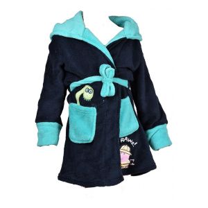 Pyjama Gar&ccedil;on Licence : Mickey, Looney Tunes, Age De Glace, Minions, Peppa Pig En Coton Ultra Confort Peppa Pig Rh2187 Peignoir Marine - Neuf