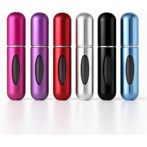 6 Pi&egrave;ces Vaporisateur Parfum Vide Voyage 5ml|Vaporisateurs Rechargeables|Flacon Parfum Vide avec Fen&ecirc;tre. (AT Pack 3) - Neuf