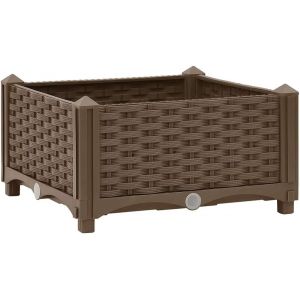 Lit Sur&eacute;lev&eacute; Jardini&egrave;re Bac &Agrave; Fleurs Pot De Plantes Lit De Plantation Jardin Balcon Terrasse Ext&eacute;rieur 40x40x23 Cm Polypropyl&egrave;ne.[N68] - Neuf