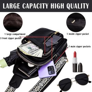 TZF-Sacs Bandoulière Femme Homme Sacoche Homme Bandouliere Sac à Main Femmes Sac De Poitrine - Neuf