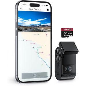 VS1 Mini Dashcam,1440p/2K HDR,STARVIS 2 Sensor,Free 32GB SD Card,5GHz Wi-Fi,Voice Control,GPS,Night Vision 2.0,24-Hour Parking Mode,512GB Max. - Neuf