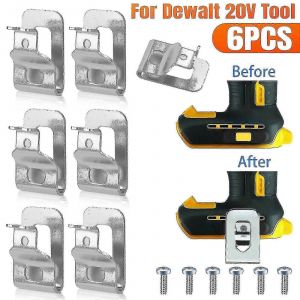 6pcs Crochet de ceinture de remplacement pour outils Dewalt 20v Dcd980 Dcd985 Dcd980L2-good - Neuf