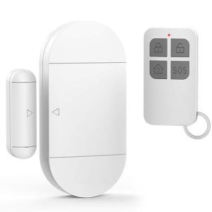 Alarme magnétique sans fil pour porte et fenêtre avec télécommande - Sirène 130 dB, installation facile, sécurité enfant, longue durée de vie de la batterie - Neuf