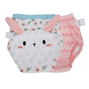 Couches Lavables Pour Bebe, Motif Dessin Anime, Pour L'apprentissage De La Proprete (Lot De 2), Motif Lapin 90 - Neuf