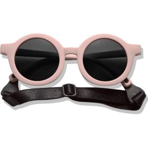 Kathlelxh-Lunettes De Soleil Rondes Pour Enfant De 1,5 À 8 Ans - Protection Uv 100 % - Sans Bpa - Lunettes De Soleil Sans Substances Nocives Pour Garçon Avec Bande - Design Suédois - Lunette[H1130] - Neuf