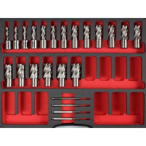 Jeu des fraises &agrave; carotter MW HQ 23pcs 12-30 -50mm MW-Tech HQS5023 - Neuf