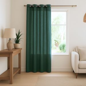 Voilage L&eacute;ger &Agrave; L'aspect Lin - Neuf