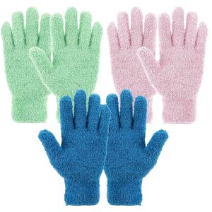 Kgabery-3paires Gants De Dépoussiérage En Microfibre,Gants À Poussière,Gant De Nettoyage En Microfibre,Gant De Nettoyage Facile À Nettoyer Réutilisable,Pour Rétroviseurs De Voiture,Stores,Plantes,Meu - Neuf