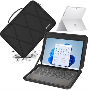 Housse De Protection Rigide En Eva Compatible Avec 12,3 Pouces Microsoft Surface Pro 7+, Pour Microsoft Surface Pro 7, Pour 12,4 Pouces Microsoft Surface Laptop Go 3 Notebook Bag[ZHB0696] - Neuf