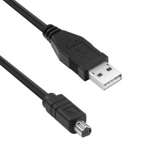 AYU-Câble USB de transfert de données UC-E1 pour appareil photo Nikon Coolpix 880, 885, 990, 995, 4300, 4500, 5000, 5400, 5700, 8400, 8700, 9900 (1,3 m) - Neuf