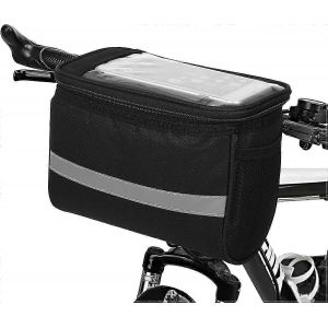 Sacoche De Guidon De Vélo,Sacoche Avant De Vélo Étanche,Sac De Rangement Multifonctionnel Pour Tube Supérieur Avant - Neuf