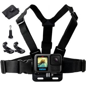 Action Camera Straps, Compatible with All Gopro and Action Cameras (Chest) - Neuf