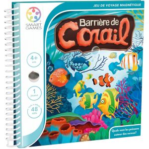 Barri&egrave;re De Corail - Jeu De R&eacute;flexion - Jeu De Voyage Magn&eacute;tique - 48 D&eacute;fis De Niveau Facile &Agrave; Difficile - Livret De Poche - 1 Joueur - Pour Enfants D&egrave;s 4 Ans - Neuf
